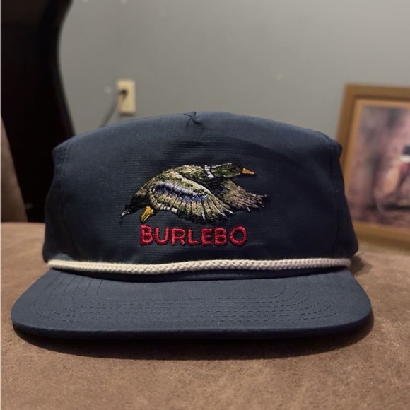 BURLEBO Other - BURLEBO Navy Hat with Duck Embroidery